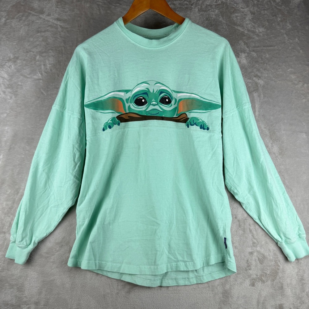 Disney Star Wars The‎ Mandalorian Grogu Spirit Jersey Mint Green XS Baby Yoda